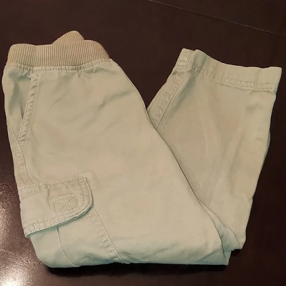 Children's Place Khaki Cargo Pull-On Pants Sz 4T